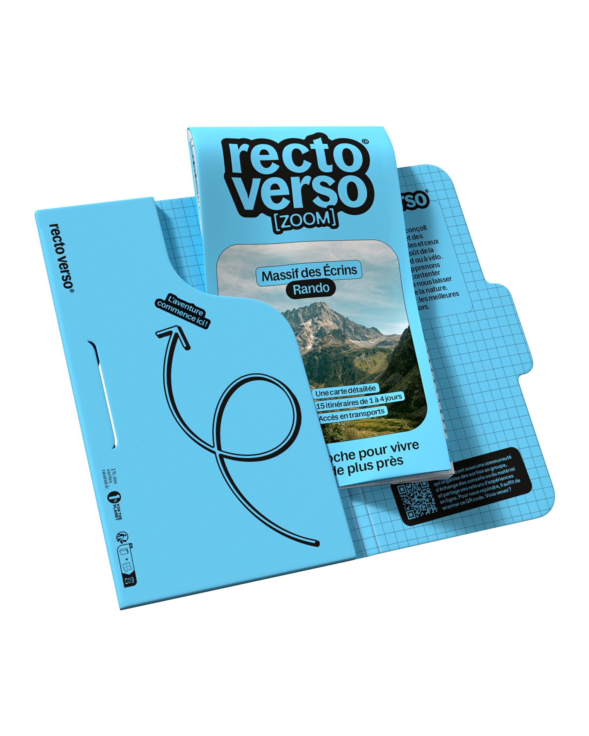 Carte 15 randonnées dans le massif des Ecrins