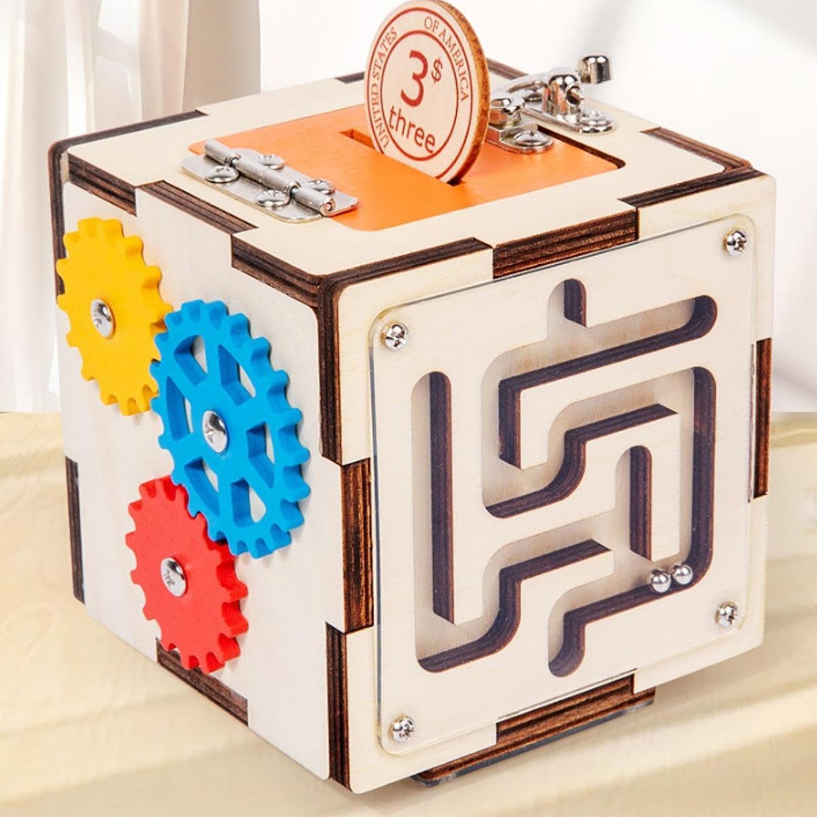 Sharplace Cubo de Actividades Multifuncional para El Desarrollo de Niños Y Bebés