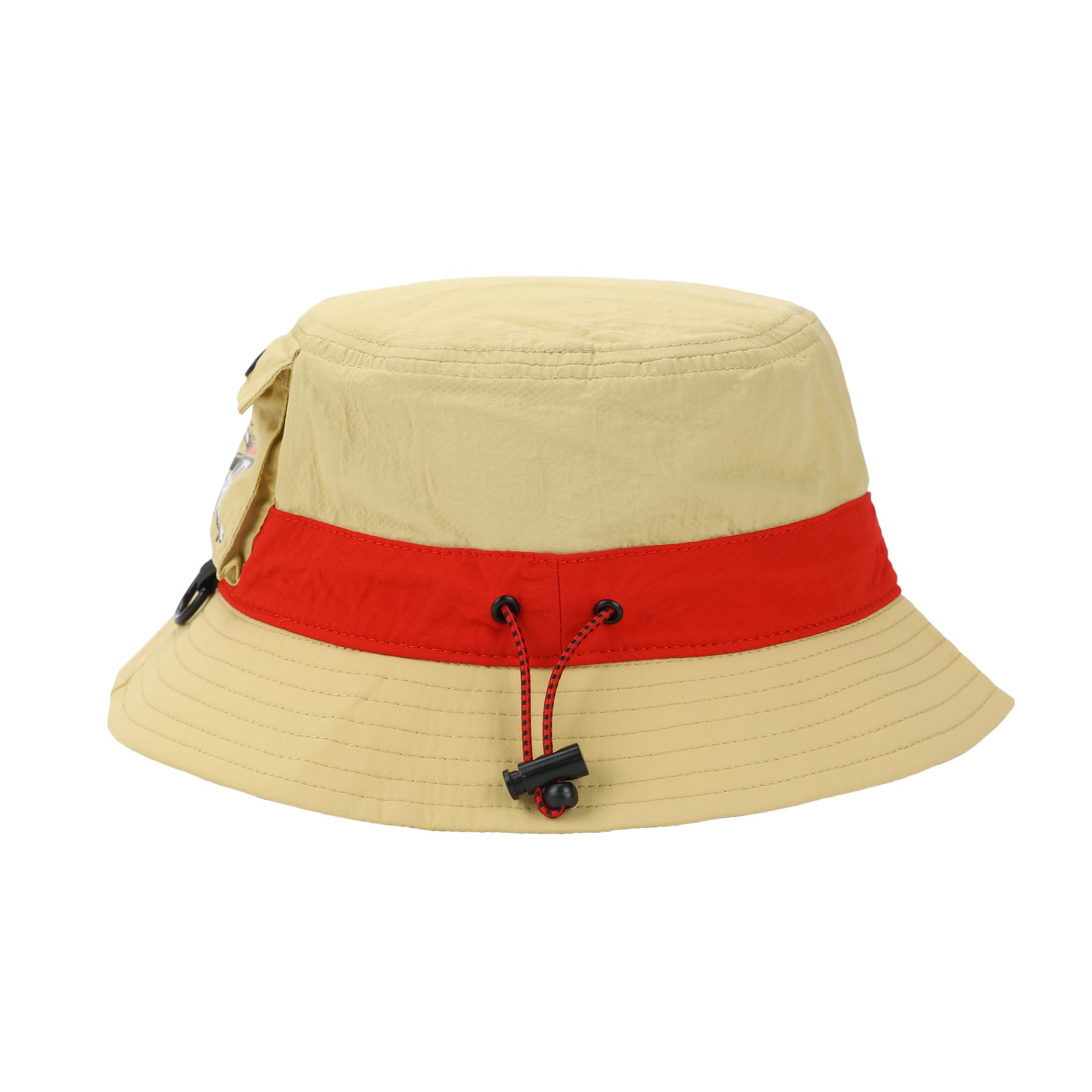 Bioworld One Piece Live Action Cappello di paglia Pirata Adulto Tan Bucket Hat con tasca laterale