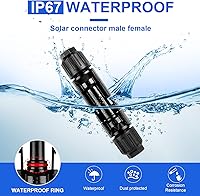 Vista 7 de Kit de conectores de panel solar de 20 pares con herramienta engarzadora, juego de conectores profesionales que incluye alicates de prensado, 2