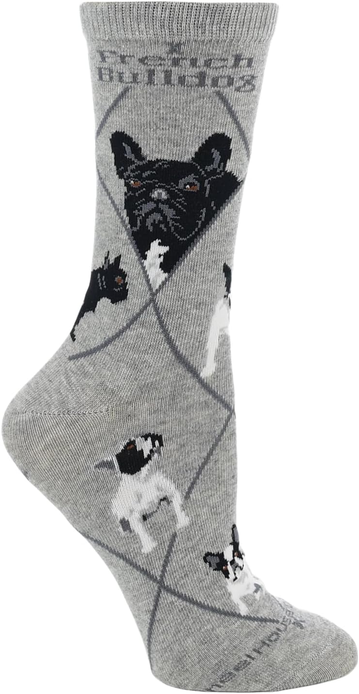 WHD French Bulldog Crew Socks for Women & Men | Gift for Dog Lovers, Cute Pet Socks image 3
