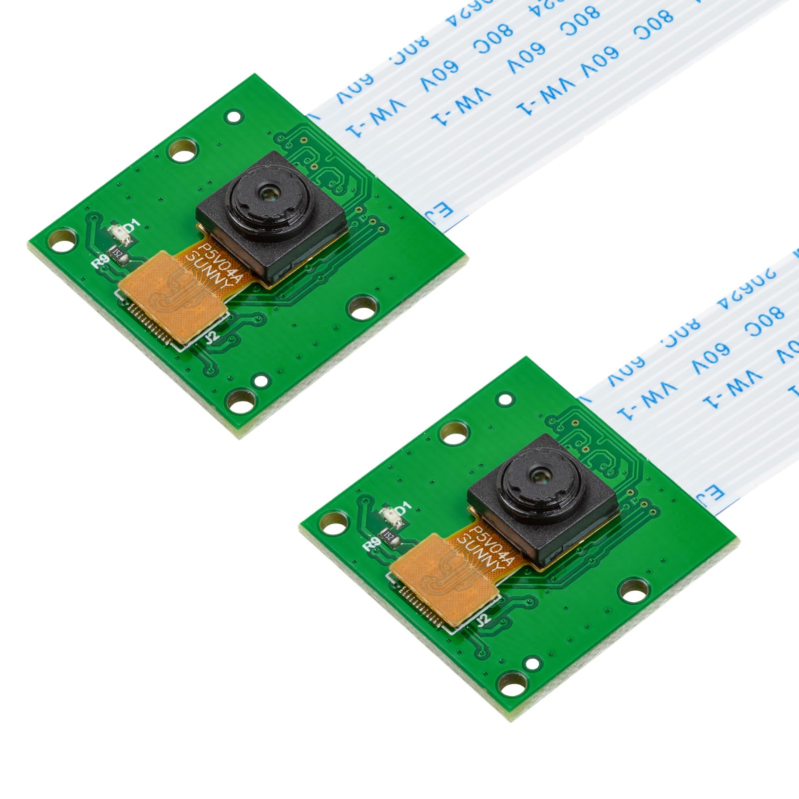Arducam2 Pieces 5MP Camera for Raspberry Pi, 1080P HD OV5647 Camera Module V1 for Pi5, Pi 4, Raspberry Pi 3, 3B+, and Other A/B Series,2pcs