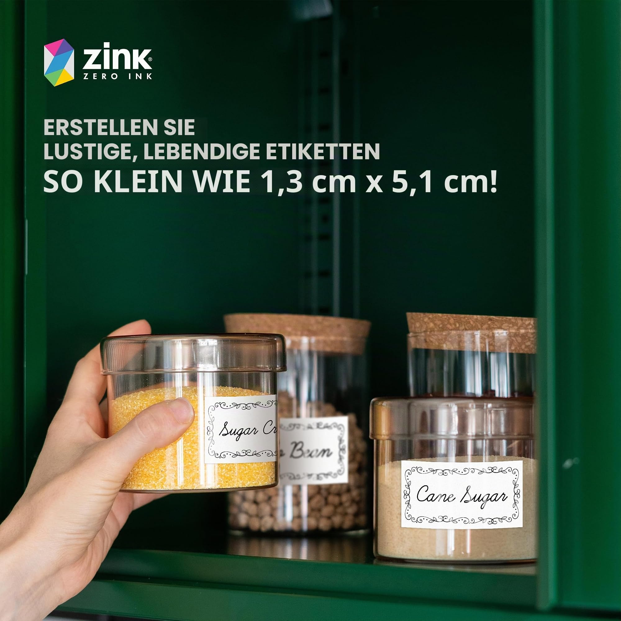HP Sprocket Panorama Zink Zero-Ink Klebepapierrolle, 16,4 ft (5 Meter) Wischfest, Sofortfotos oder Etiketten mit lebendigen Farben.