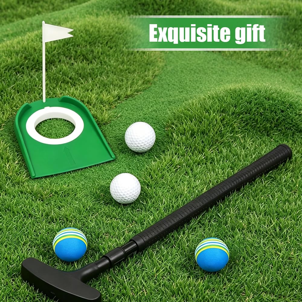 Putter de golf ajustable ambidiestro para zurdos y diestros, mini golf para hogar, exterior e interior