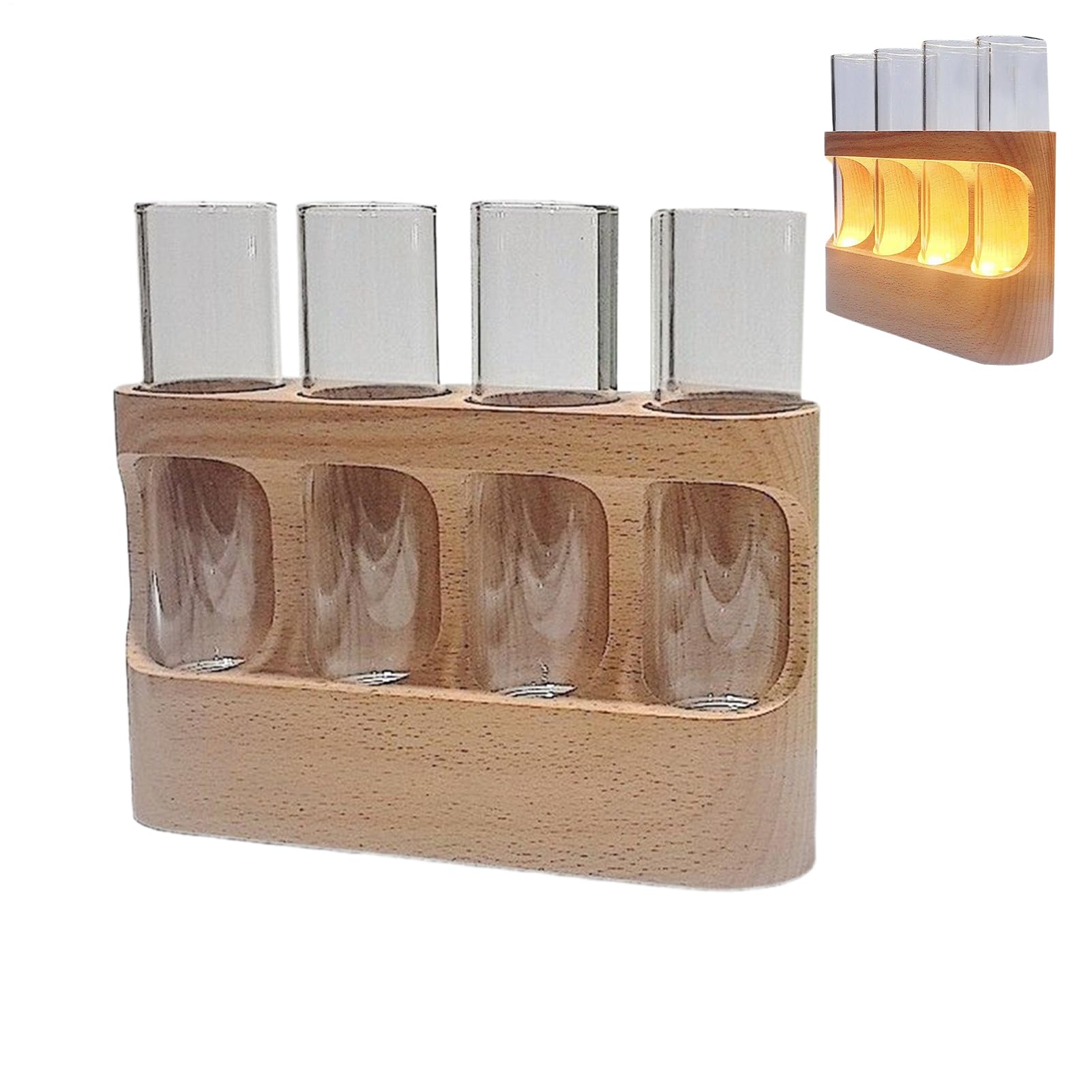 Vase Pour La Propagation Des Terrarium avec Éclairage LED Réglable