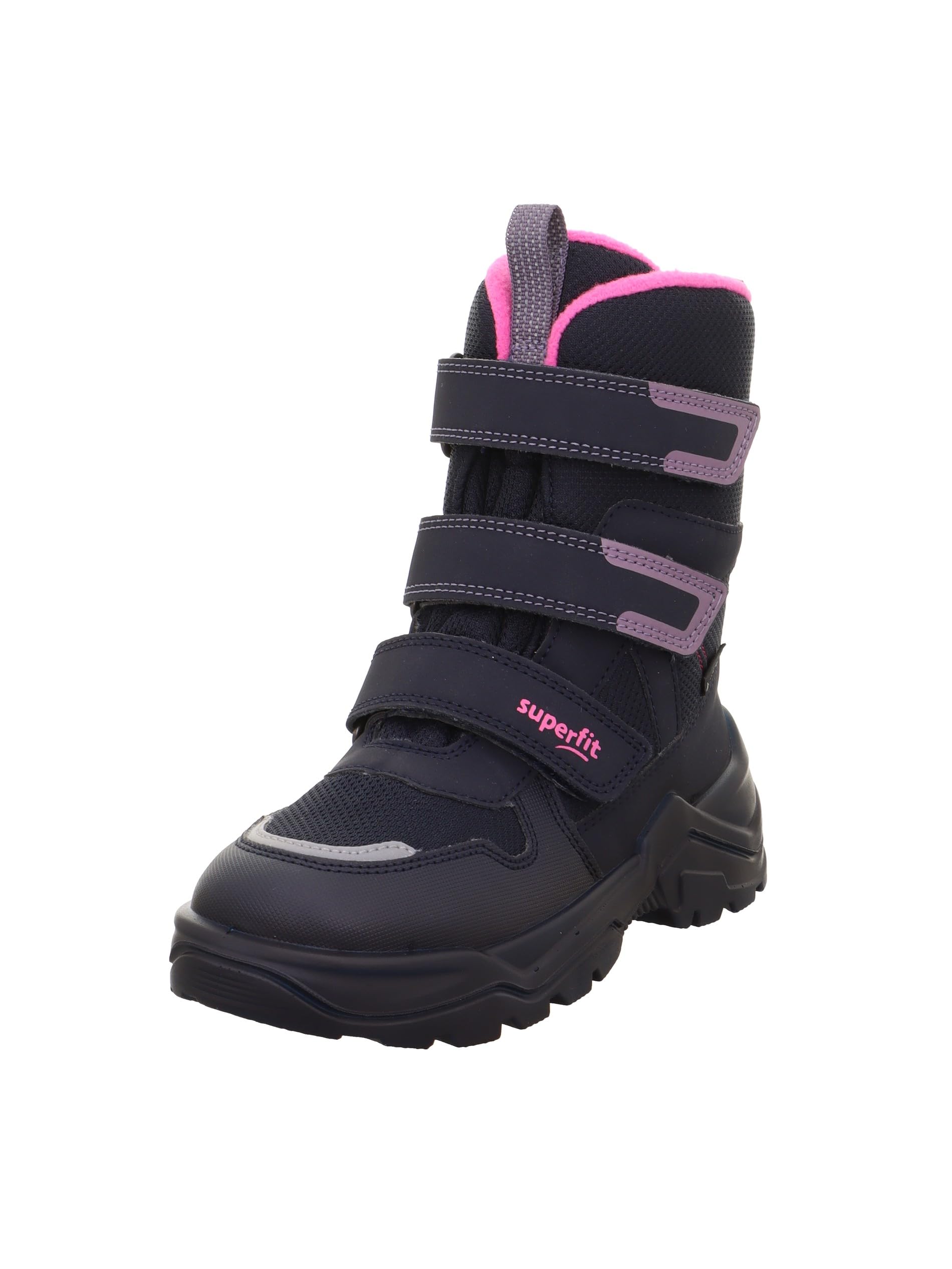 Superfit Girl's SNOW MAX warm gefütterte Gore-Tex Stiefel, BLAU/PINK 8020