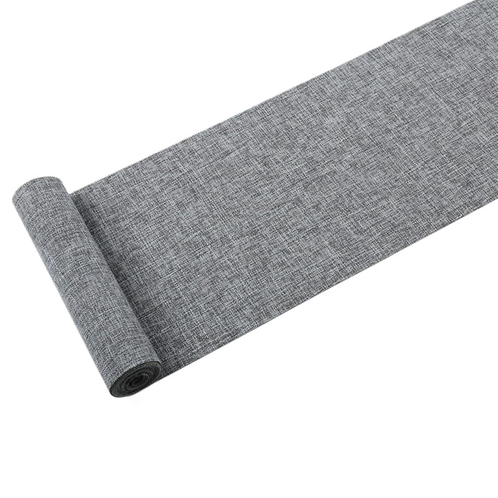 Table Runner Table Runner Waterproof Linen Natural Cloth for Wedding Party Restaurant Decor TV Cabinet Decorations(Sliver gray,40X180cm)