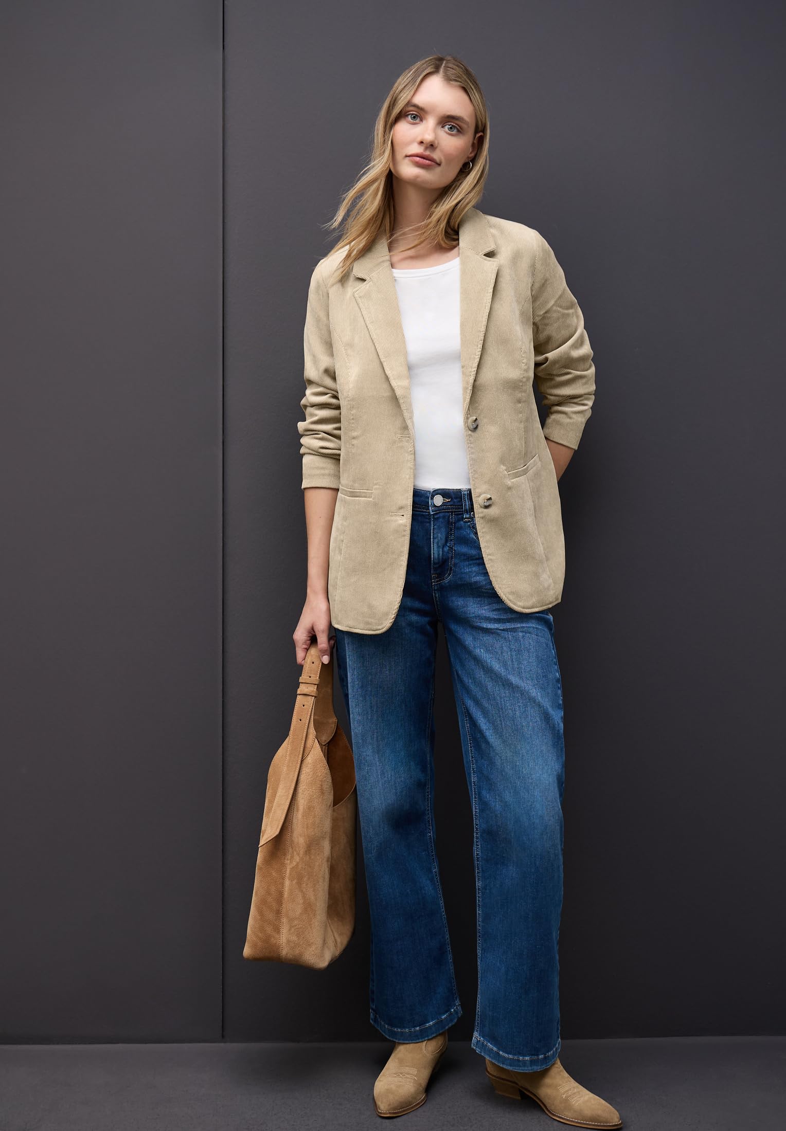Street One 2117083 Blazer Largo de Pana Mujer (Pack de 1)