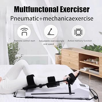 CPM Flexion Trainer, Electric Knee Exercise Massager, Rehabilitation Equipment for Knees, Ankles, Hip Joints, and Legs, Exercise Physiotherapy,M