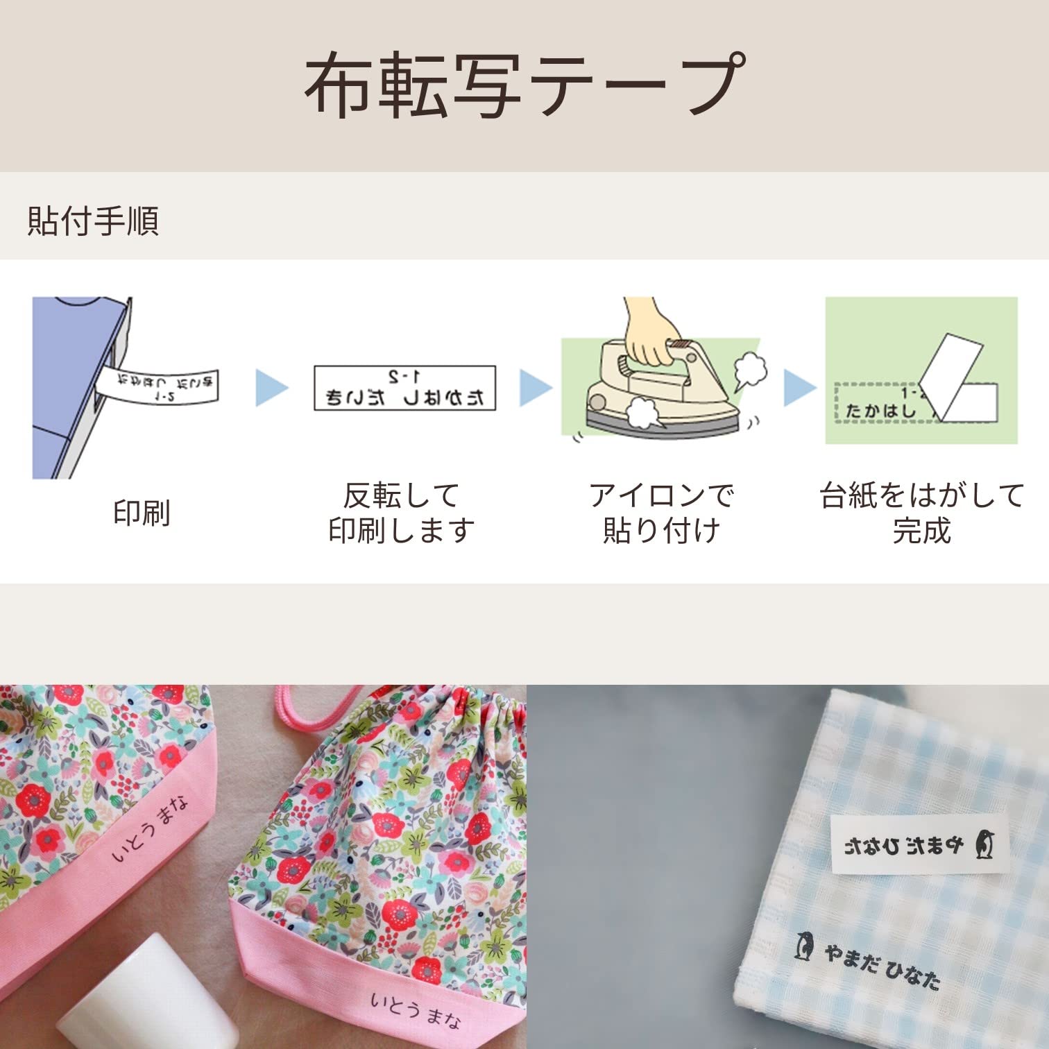 Amazon | カシオ ラベルライター ネームランド 布転写テープ 18mm XR