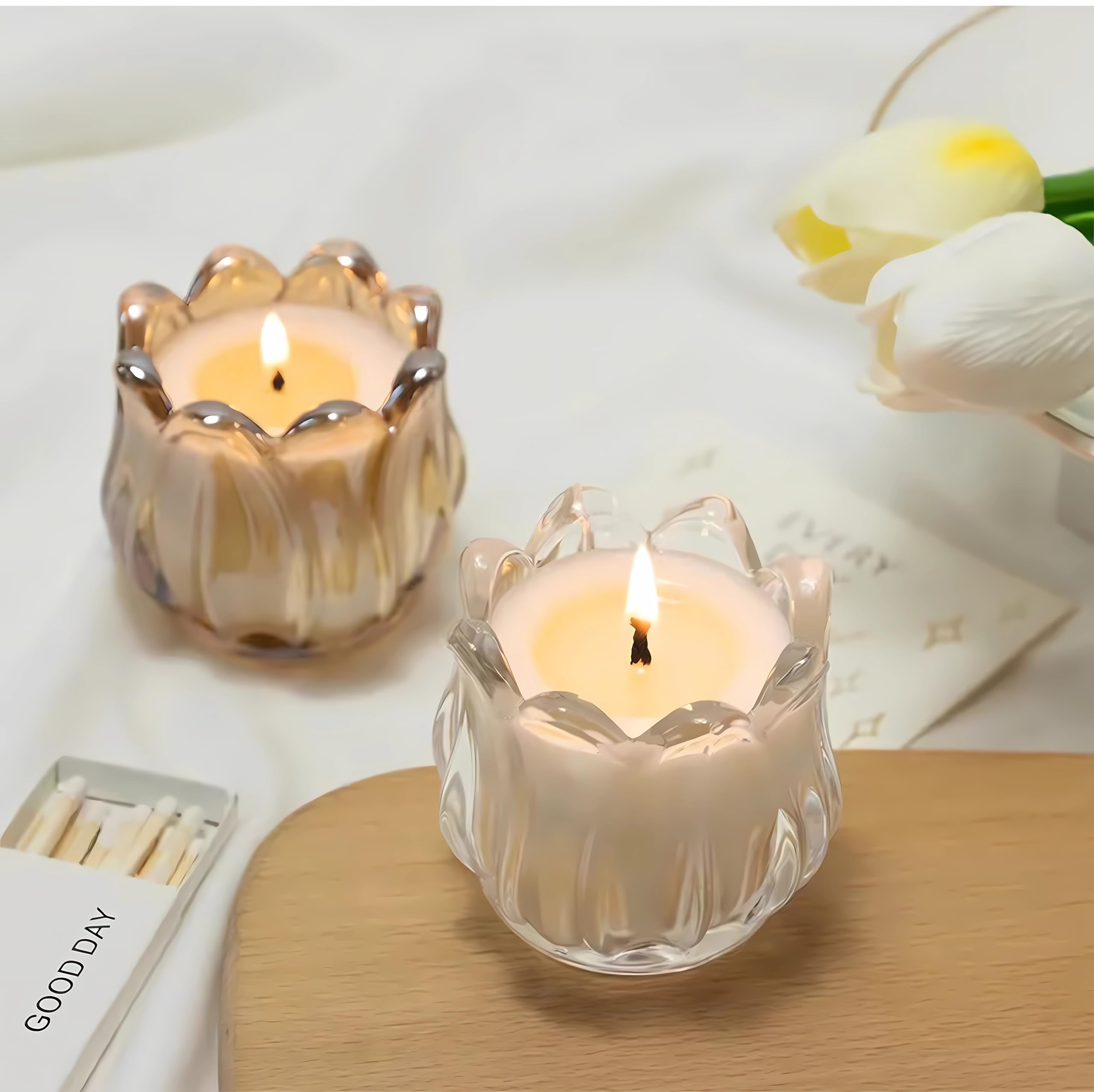 Lot De 36 Photophores Ronds En Verre épais Transparent – 5,5 X 3,7 Cm – Pour Bougies Chauffe-plat, Centre De Table Mariage, Fête, Décoration Intérieure