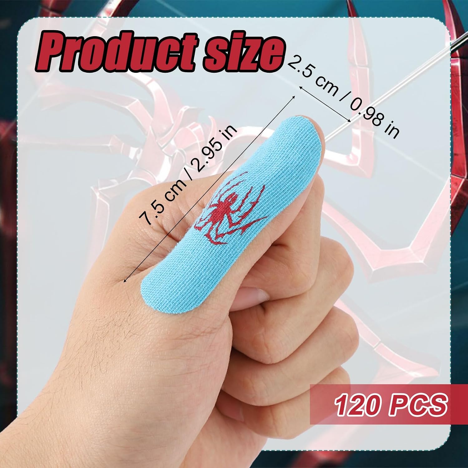 BOXOB 120pcs Spider Bowling Thumb Tape, Comfort Thumb Protector for Bowlers Sweatproof Finger Tape for Women Men Essential Bowling Accessories Enhanced Grip & Pre-Cut