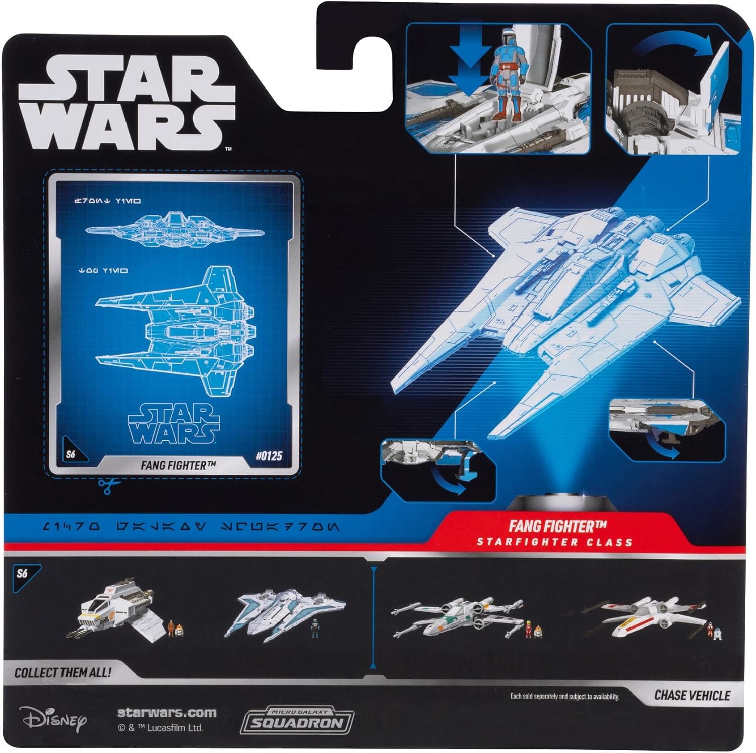 Amazon.com: Star Wars Micro Galaxy Squadron Fang Fighter - 5-inch