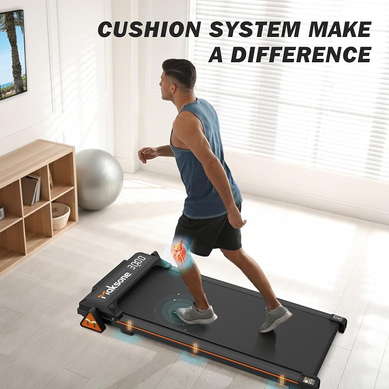 Maksone Walking Pad with Adjustable Incline,Under Desk Treadmill for Home/Office,Portable Treadmills,Installation-Free,with Remote Control image 5