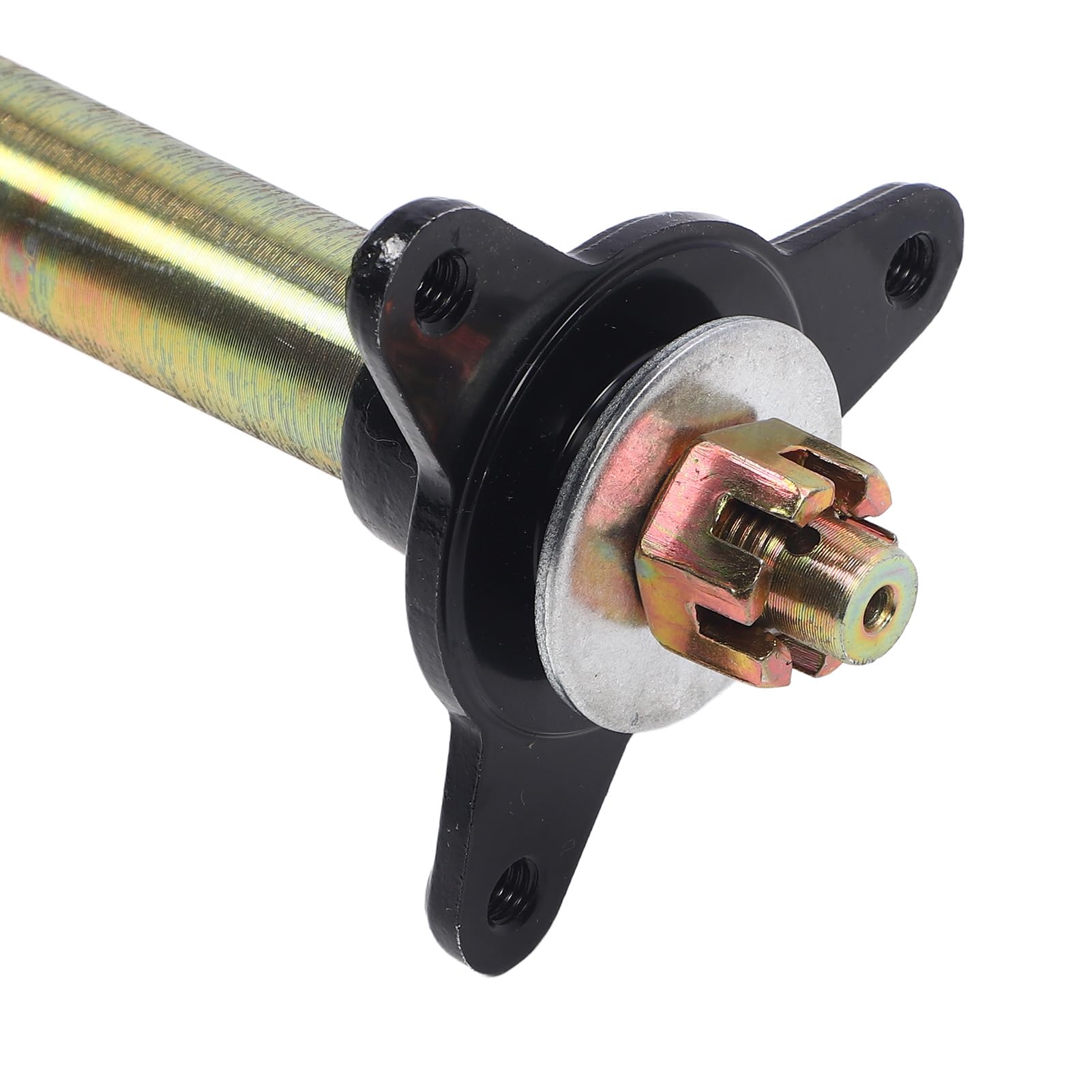 aqxreight Go-Kart-Hinterachse, 610 Mm, Robustes Antriebsachsen-Set aus Stahllegierung mit Kettenrad- und Bremsscheibenhaltern, Nabenflanschen, Kompatibel mit ATV, Drift-Trike, Fahrzeugersatz für Go