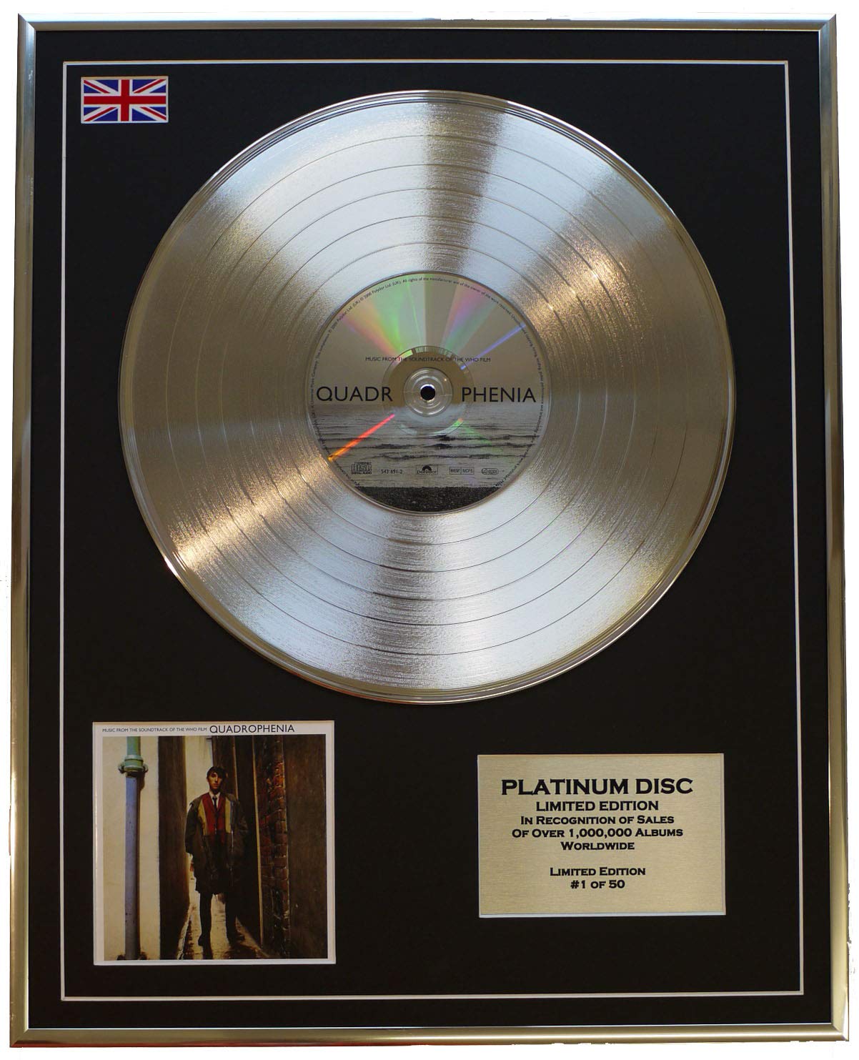 Everythingcollectible.com Ltd WHO/LTD EDITION CD PLATINUM DISC/QUADROPHENIA… Limited Edition Cd Platinum Disc