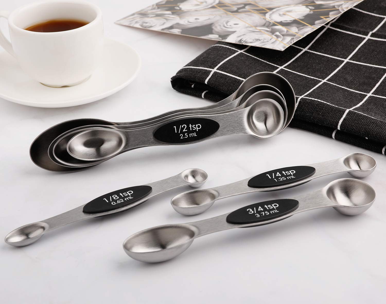 Edelstahl Messlöffel Für Kaffee – Doppelseitig Mit 30g & 40g Skala, Langer Griff, Spülmaschinenfest