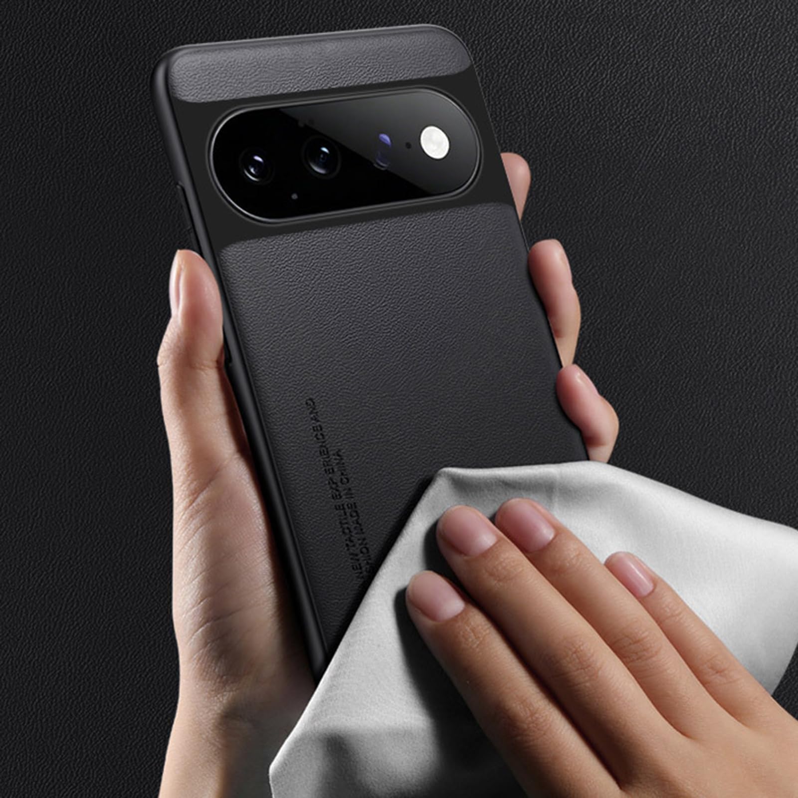 Etui do Google Pixel 11 Pro/ 11, ultra cienkie włókno węglowe wzór skóra