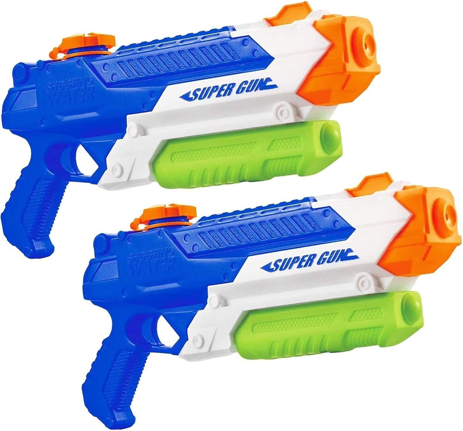 Squirt Water Guns for Boys & Girls - 500CC Super Water Guns for Kids Adults-Swimming Pool Toys Water Fighting with Powerful Stream for Outdoor, Park & Backyard Playing(2 Pack Black & Red): Toys & Games