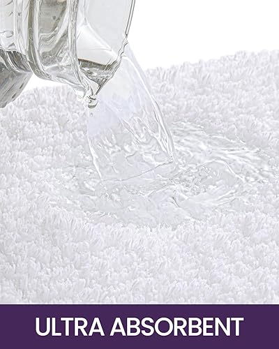 Miniatura 6 de DEXI Alfombra de baño extra suave y absorbente, lavable con máquina para secar, alfombra antideslizante para bañera, ducha y baño