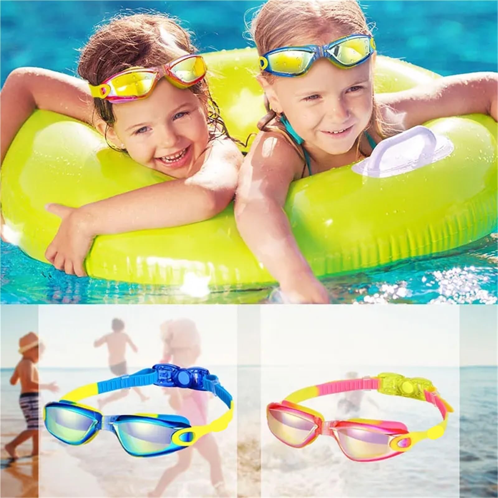 Natación colorida del silicón de los niños Para Deportes