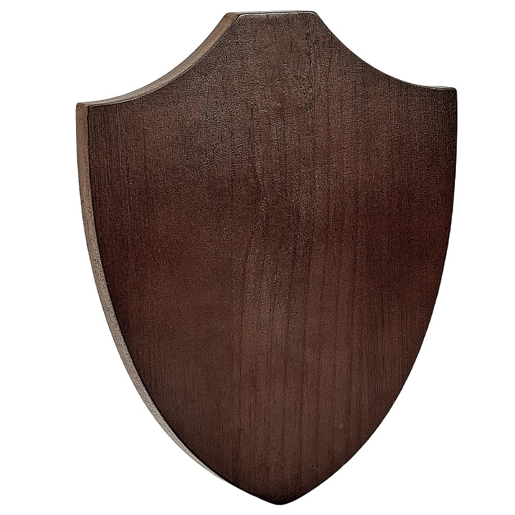 PH PandaHall Wood Shield Plaque, Brown 8.66″x7.09″x0.61″ Blank Signboards Signs Craft Wood Plaque DIY Plaque Base for Woodburning Carving Crafting Home Office Decor Hanging DIY Slab Pallets