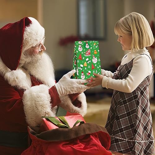 Miniatura 6 de MCPINKY 40PCS Christmas Treat Bags Bulk - Gift Bags with Sealing Stickers for Cookies, Lunch, Party Favors