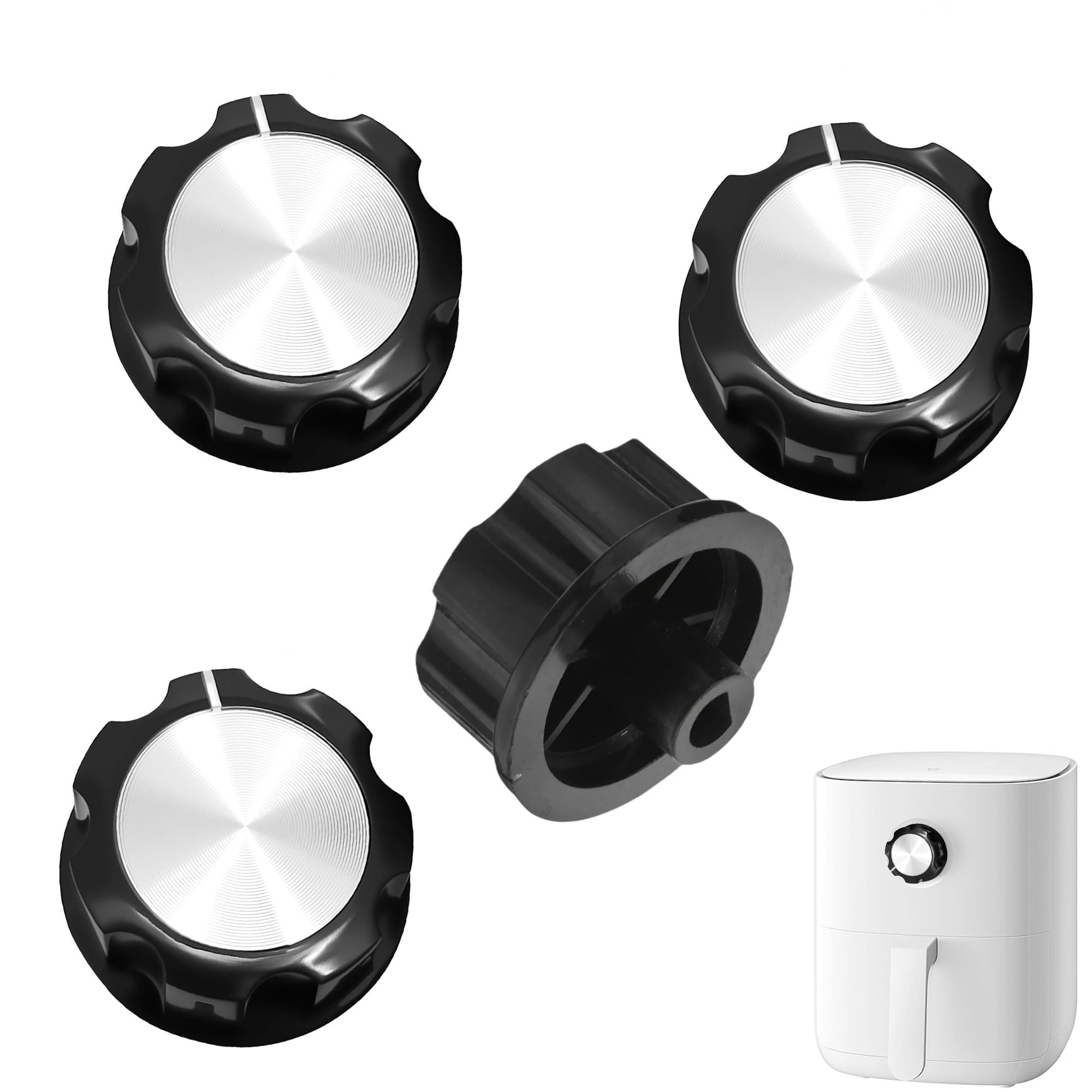 4 Pcs Air Fryer Accessories Set,Timer Knob Collection for Air Fryer Models, Convenient Kitchen Gadgets for Cooking Enthusiasts-image-2