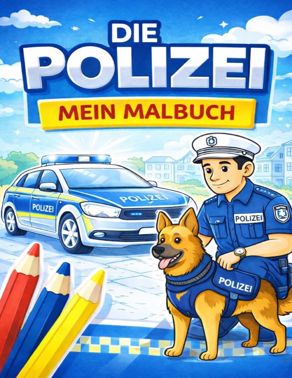 Die Polizei - Mein Malbuch: Für Kinder von 3-6 Jahren