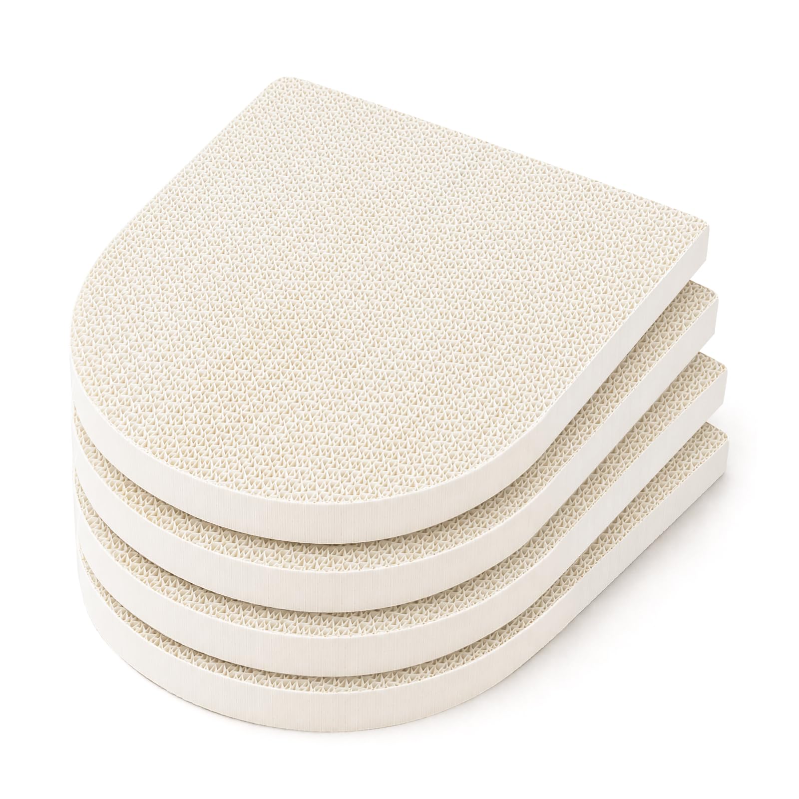 4 Packs in 1 Cat Scratcher Pad No-Mess Cat Scratch Cardboard