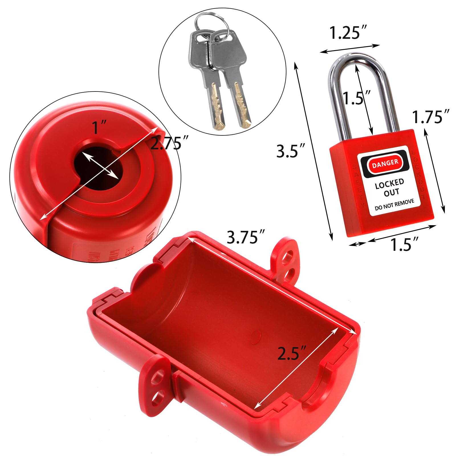Kit De Verrouillage Électrique, Prise De Courant, Verrouillage De Sécurité, Verrouillage De Prise Électrique, Normes De L'Industrie