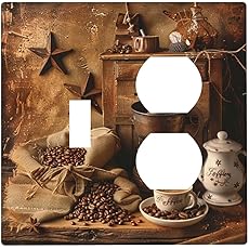 Decorative Outlet Covers Vintage Octopus 2 Gang Wall Plate Cover Single Toggle Duplex Combo Two Switch Light Switch Cover Plate Jumbo Dual Gfci Faceplate