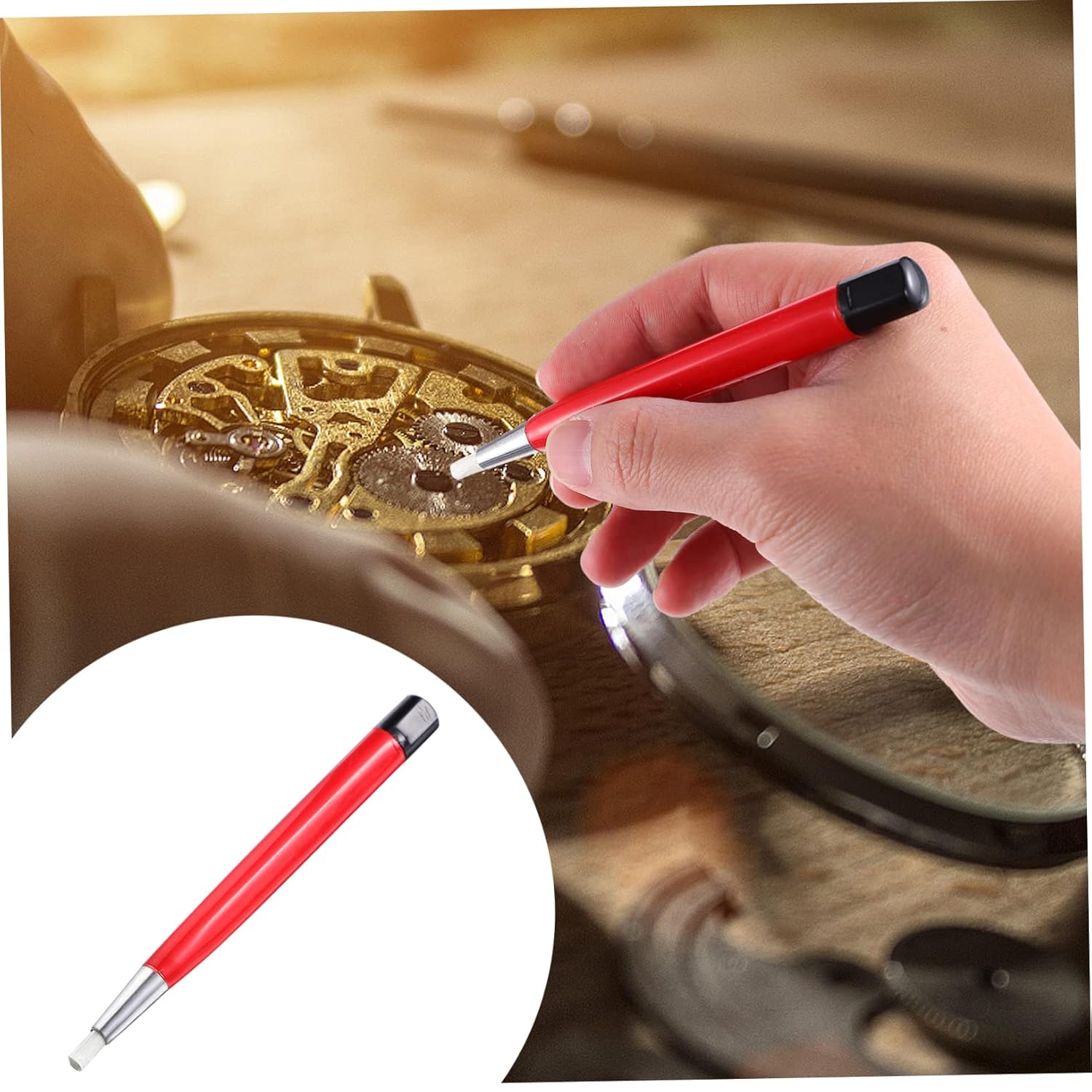 5pcs Cleaning Brush Pen Precision Cleaning Tool Scratch Brush Dust Cleaner Piercing Cleaner Ferrules