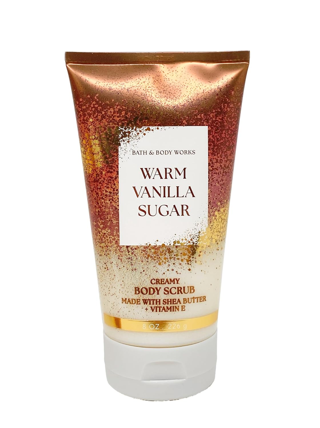 Bath & Body Works Warm Vanilla Sugar - Deluxe Gift Set - Fine Fragrance Mist, Body Wash, Body Lotion and Body Scrub with a Peach Gardenia Soap - Full Size - Image 5