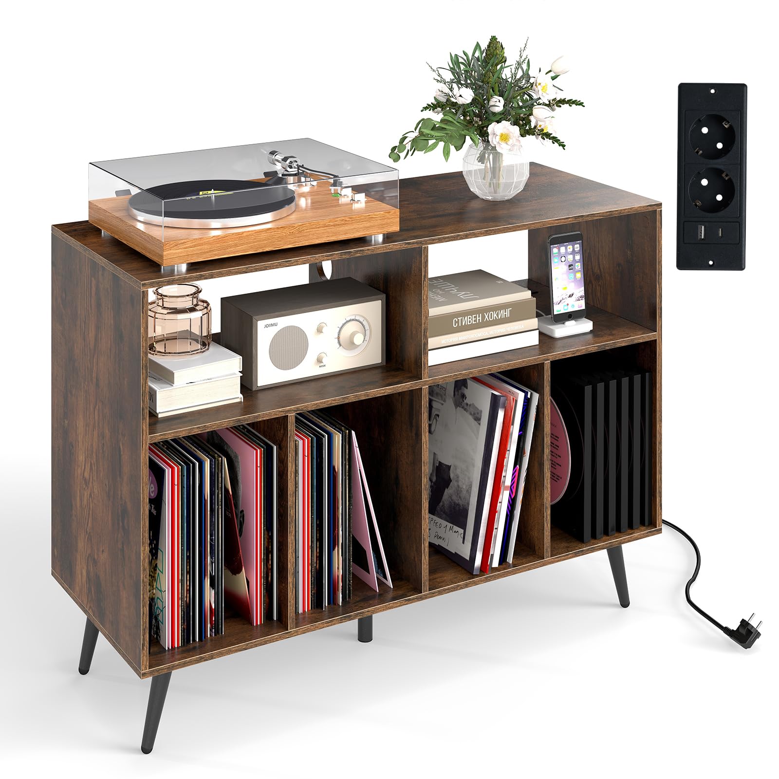 costway meuble rangement vinyle pour