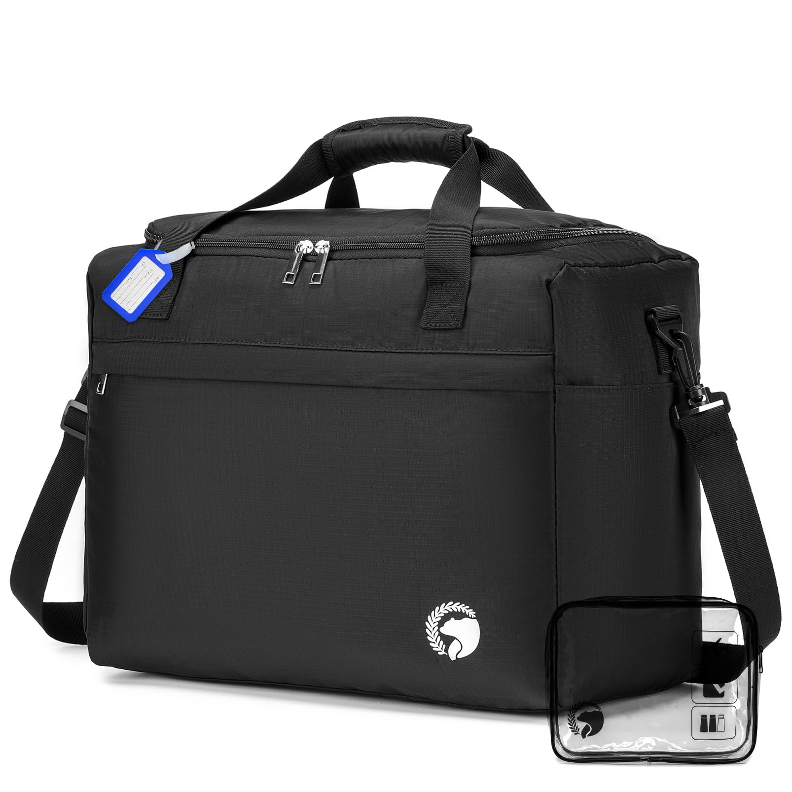 COSCOOA 40x30x20 cm Travel Bag, Lightweight Personal Item Bag for Airlines,16x12x8 inch Carry on Luggage,25L Foldable Travel Duffel Bag for Women Men,