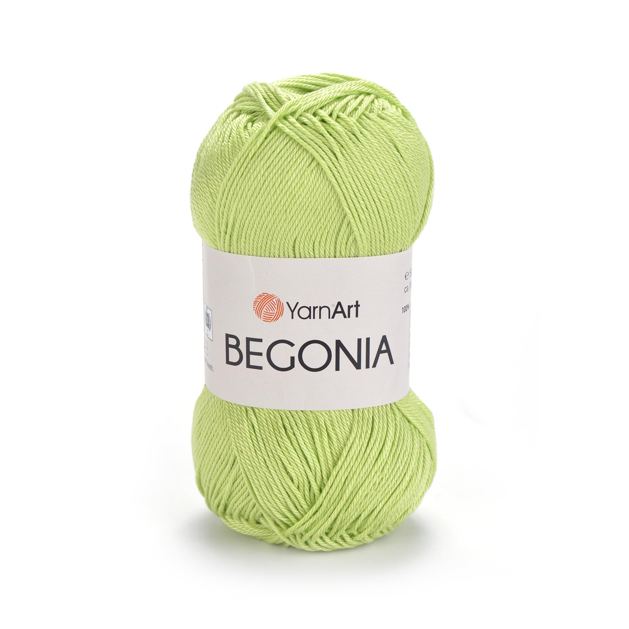 YarnArt Begonia 100% Cotton, Pure Premium Soft Cotton for Knitting Crochet and Amigurumi, Shiny Colors 1.76 Oz (50g) / 185 Yrds (169m) (5352)