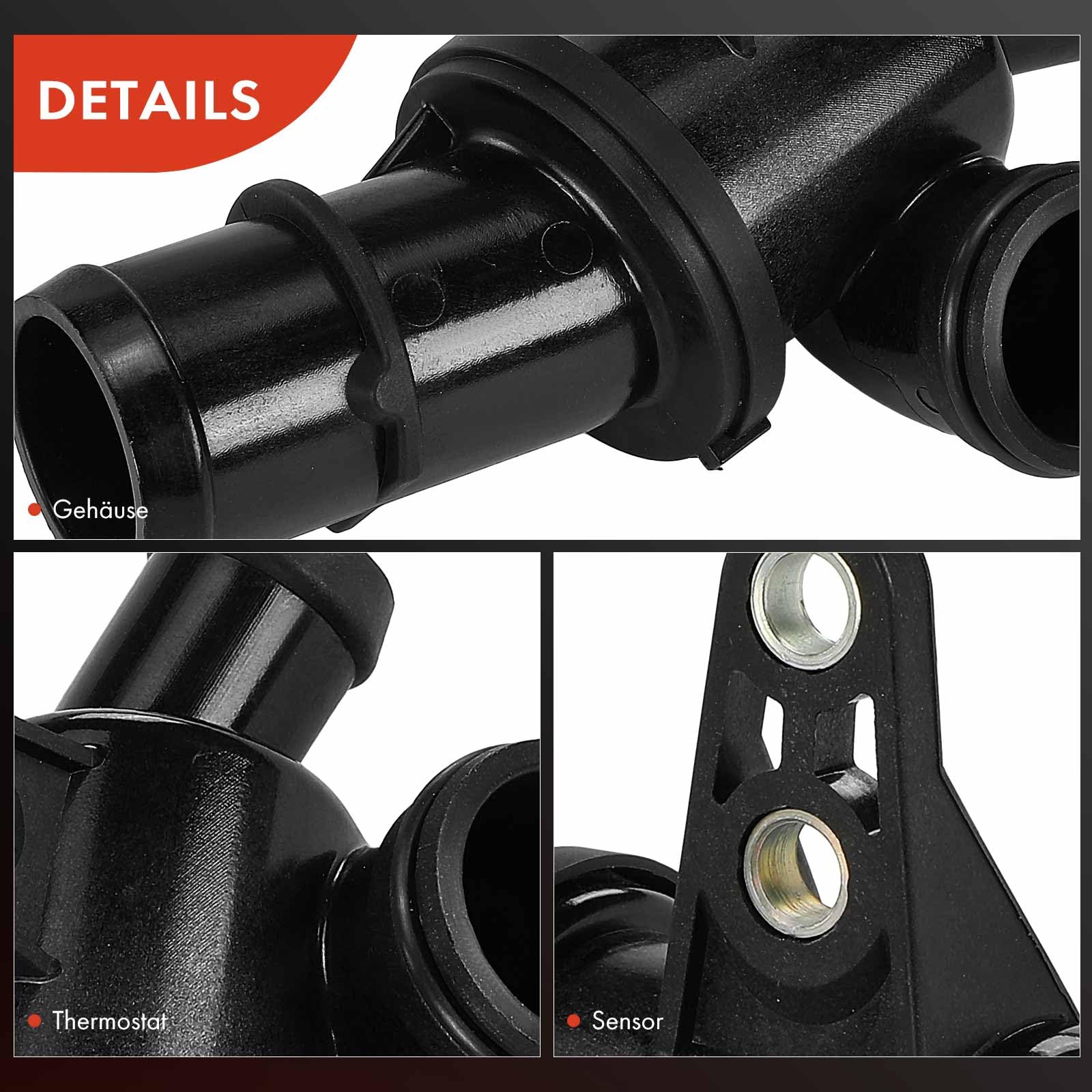 Frankberg Refrigerante del Termostato Compatibile con Classe A W169 A 200 CDi Classe A W169 A 160 CDi B-Class W245 B 200 CDi Classe A W169 A 180 CDi B-Class W245 B 180 CDi 6402000415,A6402000415