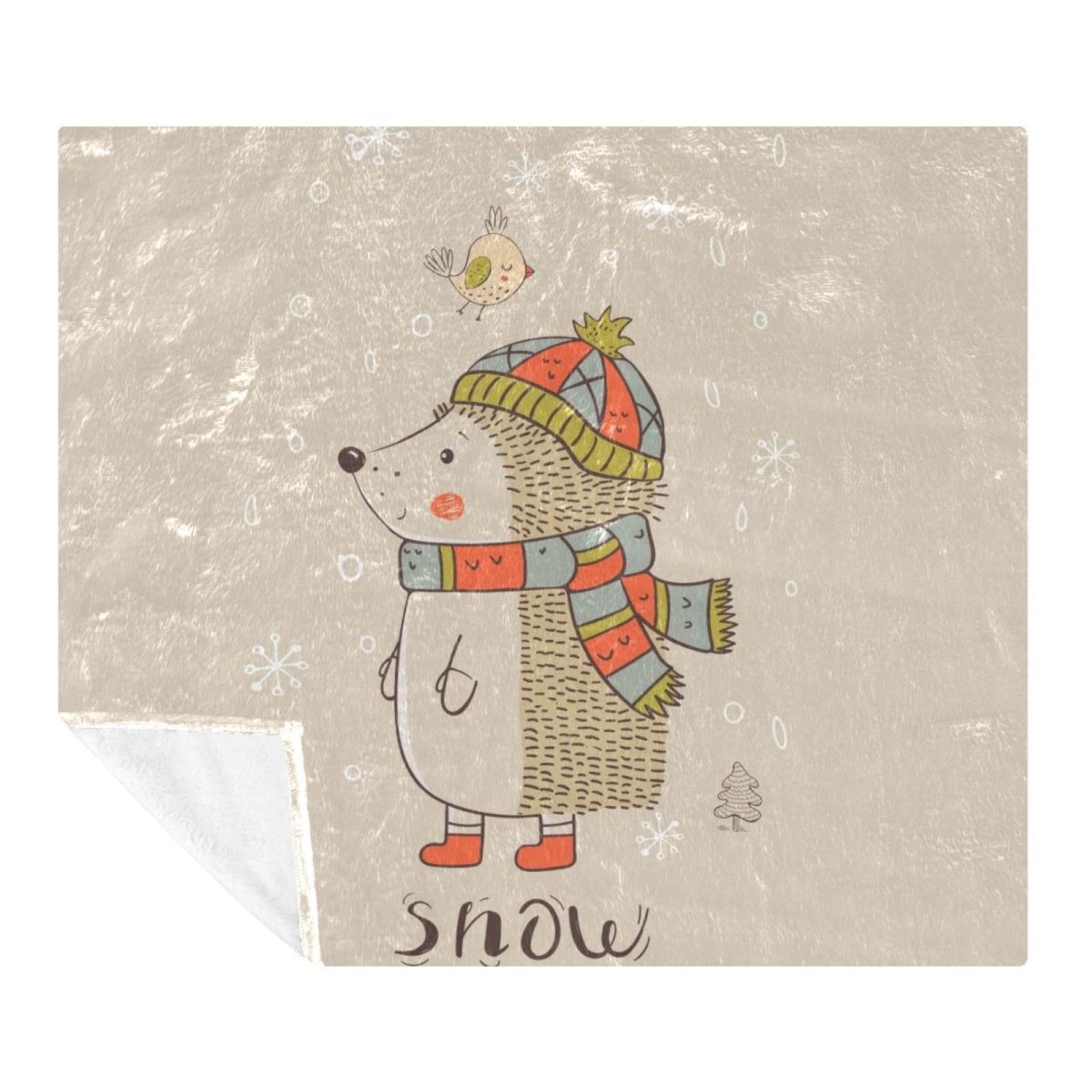 Couverture pour lit d'enfant douce contre le froid hivernal nocturne
