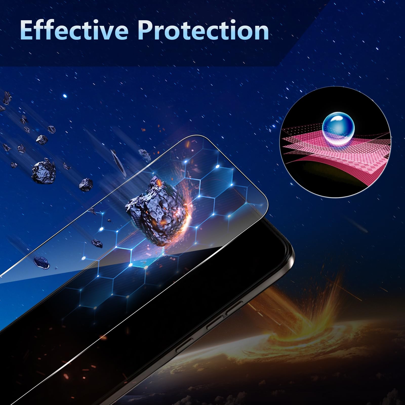 Mr.Shield Vetro Temperato Per Motorola Moto G17 / G17 Power - 3 Pezzi, Durezza 9H, Anti-impronte