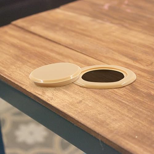 Miniatura 7 de Biaungdo Juego de 3 anillos y tapas de 2 pulgadas para mesa de patio al aire libre, tamaño estándar, para jardín, playa, tableta, anillo de agujero