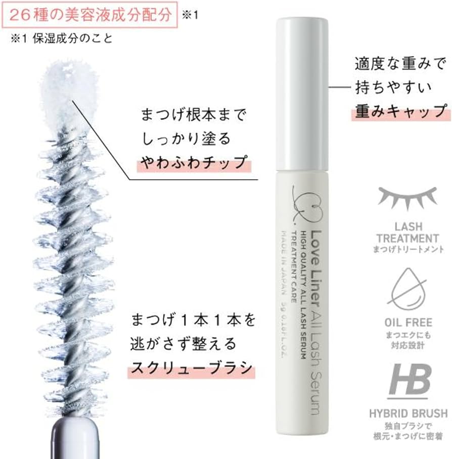 Amazon.co.jp: Love Liner All-Lash Serum Eyelash Serum : Beauty