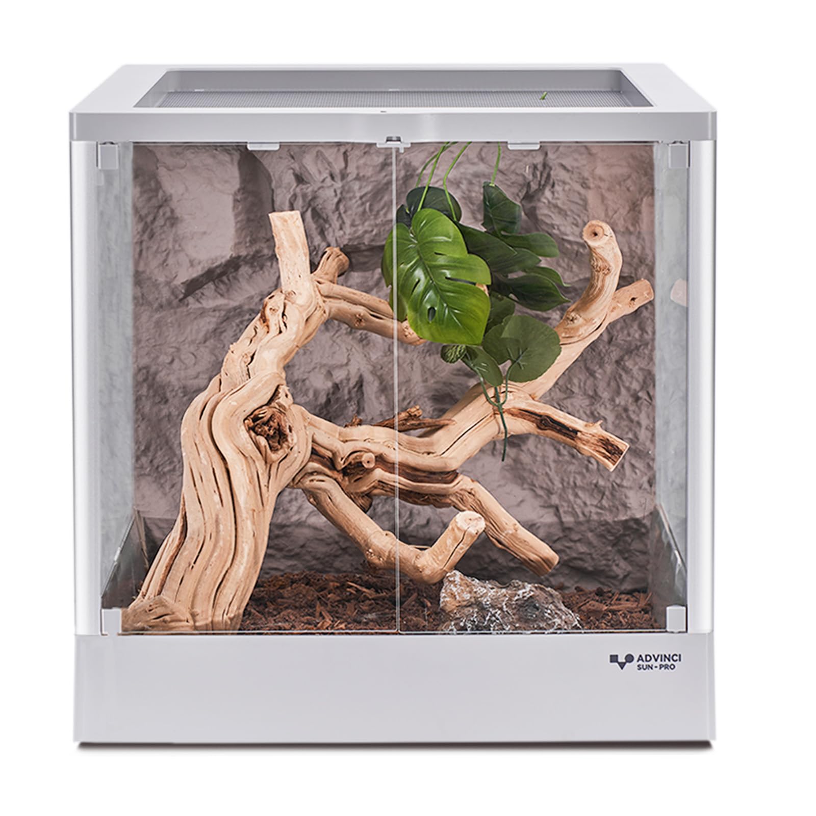 Amazon | ADVINCI 爬虫類飼育ケージ 45×45×45cm 91L 強化ガラス完全