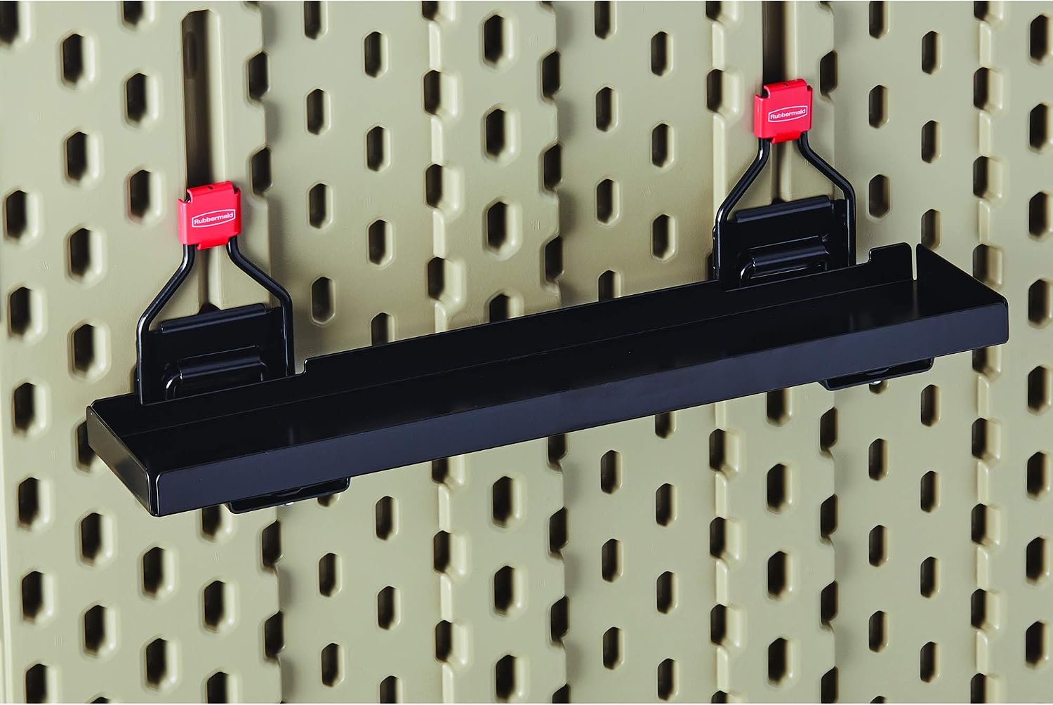 Rubbermaid Shed Accessories Small Shelf, Individual, Black, Multi-Purpose Shelf for Shed Organization