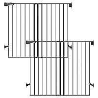 Vista 10 de Babelio Puerta de bebé para escaleras, cocina y puertas, sin barra inferior, operación con una sola mano, cierre automático, montaje de hardware