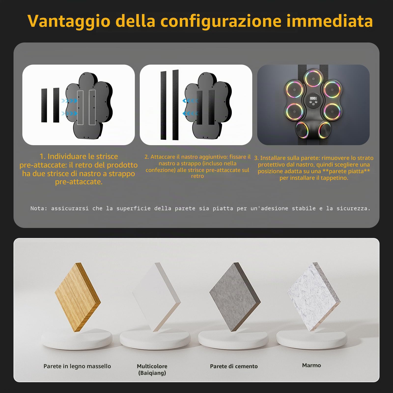 Macchina da boxe musicale, attrezzatura da palestra con guantoni da boxe, Smart Bluetooth, per adulti e bambini, bersaglio elettronico da boxe, fitness per casa, ufficio, palestra