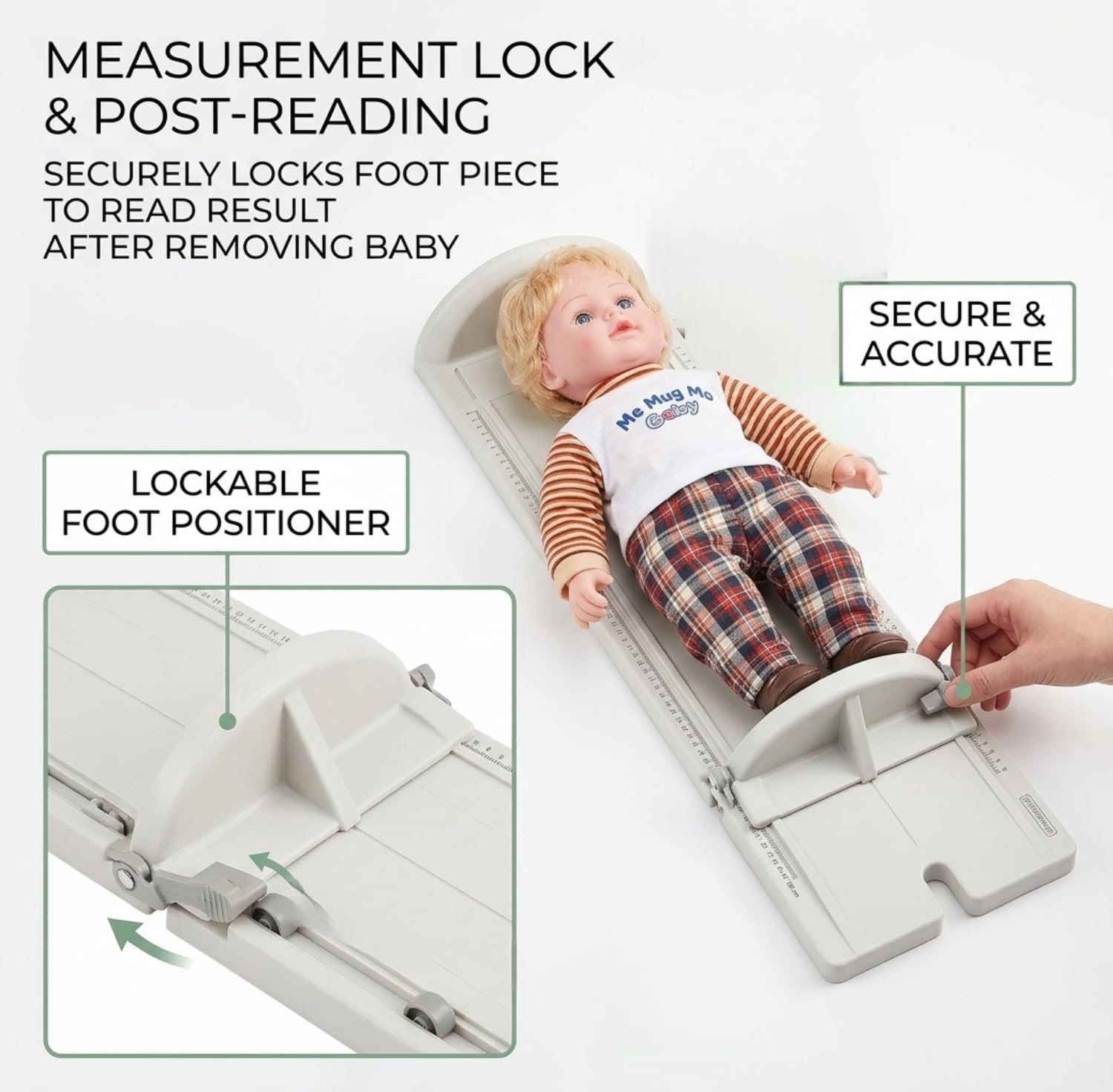 MCP Modular ABS Infantometer Scale for Baby Height Measuring Scale for Infant Baby (New look) 4