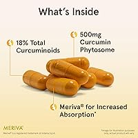 Vista 3 de Jarrow Formulas Fitosoma de curcumina 500 mg - 60 cápsulas vegetales - Formulado con Meriva - Soporte antioxidante - Sistema de entrega de absorción