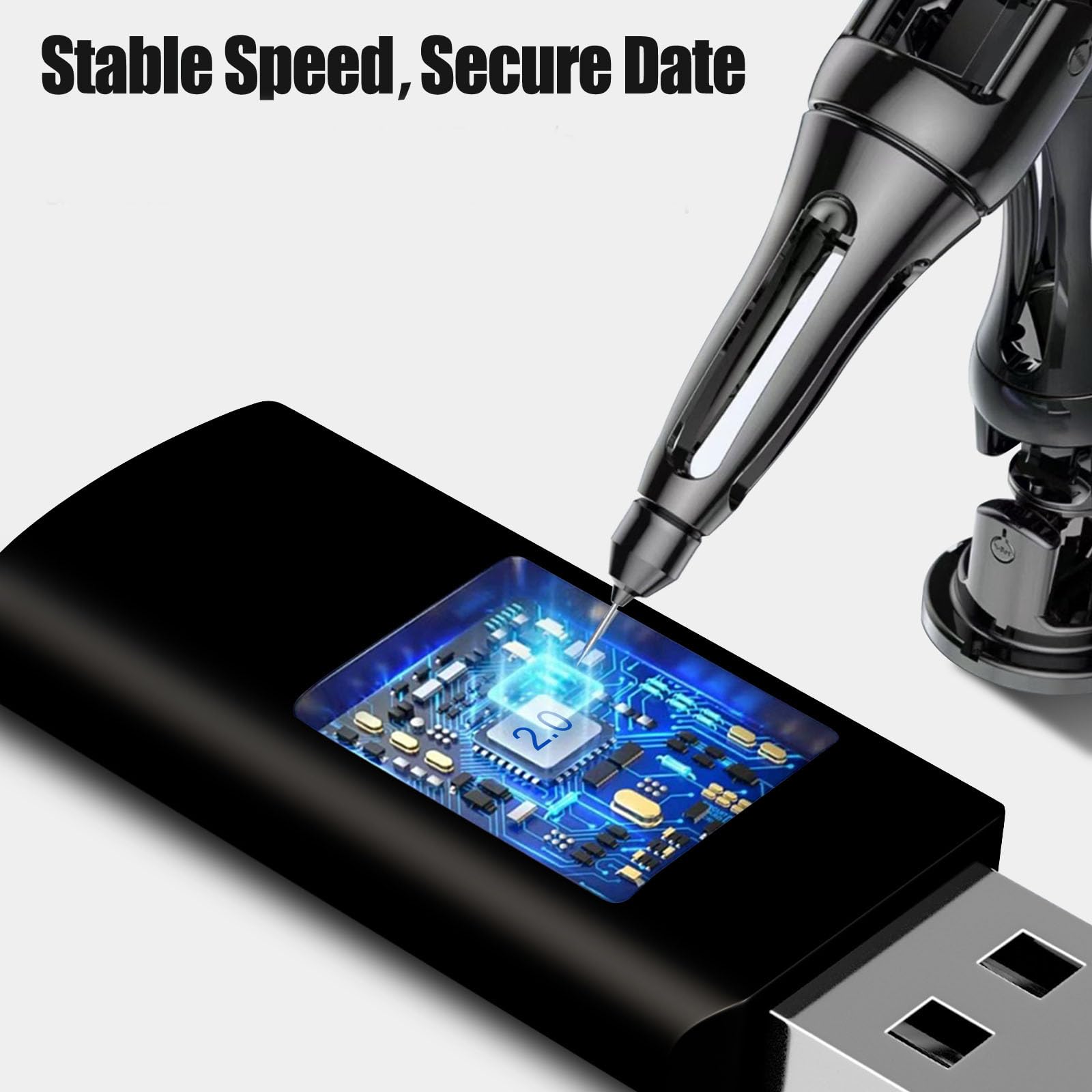 EASTBULL Chiavetta USB da 4 GB, confezione da 20 pezzi, con cordini, chiavetta USB 2.0, memoria di massa, 4 GB, confezione da 20