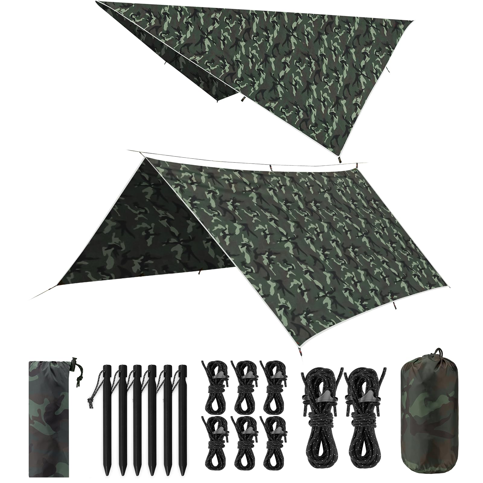 bâche anti-pluie camping 3x3m ou 3x5m